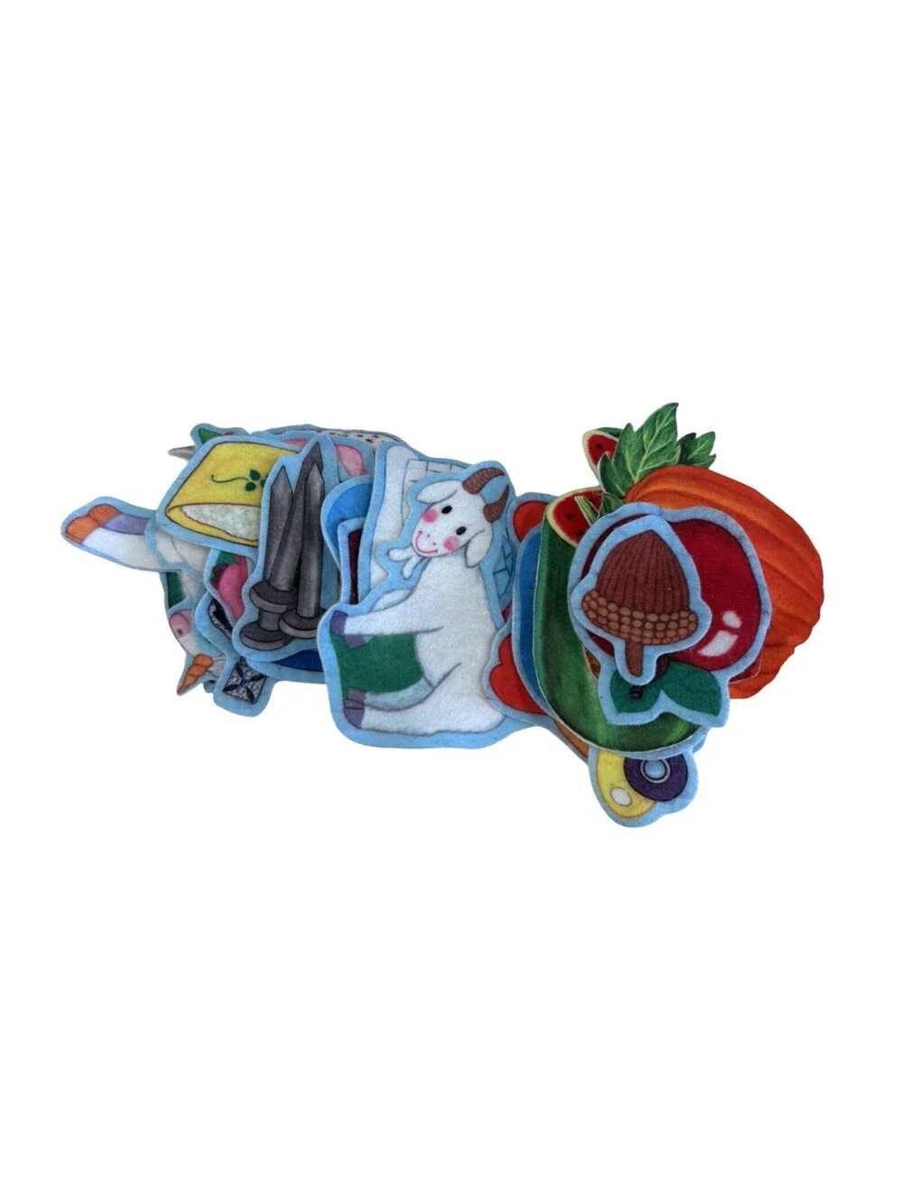 Lot Story Tales Felt Board Pieces Vintage Flannel Board Stories Kids Learning
